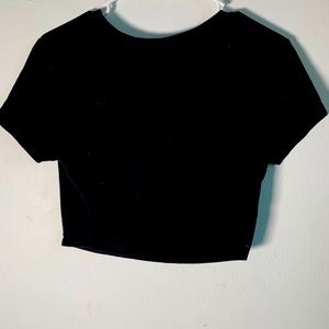 Black crop top